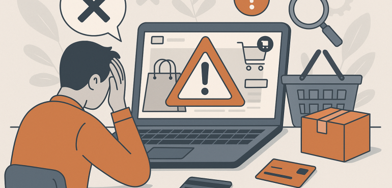 principais erros ao criar um e-commerce